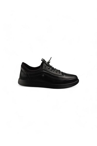 Pierre Cardin 382003 Μαύρα Ανδρικά Δερμάτινα Παπούτσια - 45-47 Μεγάλο Μέγεθος