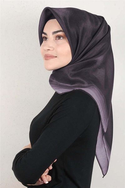 PİRAMİT Purple Amber Glitter Scarf - 3009-30