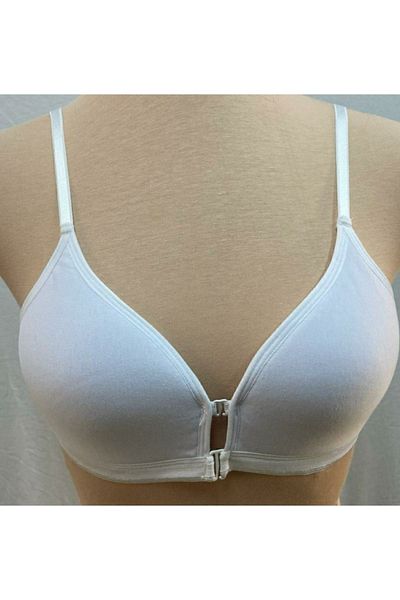 İmer Çamaşır Women's White Front Open Cup Bra