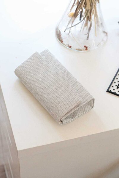 Moom Bag Dámská třpytivá stříbrná taška přes rameno Mini Box