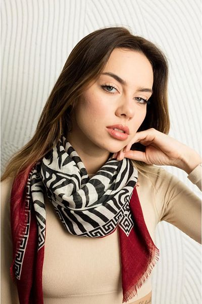 Modex Polo Craft Cotton Zebra Pattern Colorful Scarf Scarf (Size: 100X100)
