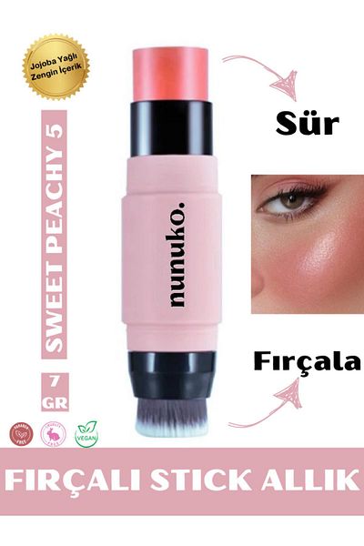 NUNUKO Milky Jelly 2-Pack Makeup Brush Blush - Double-Sided Soft Version 1