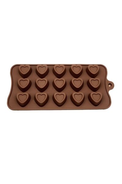 PASTRY PLANET Silikon Çikolata Kalıbı Kalpler*100*