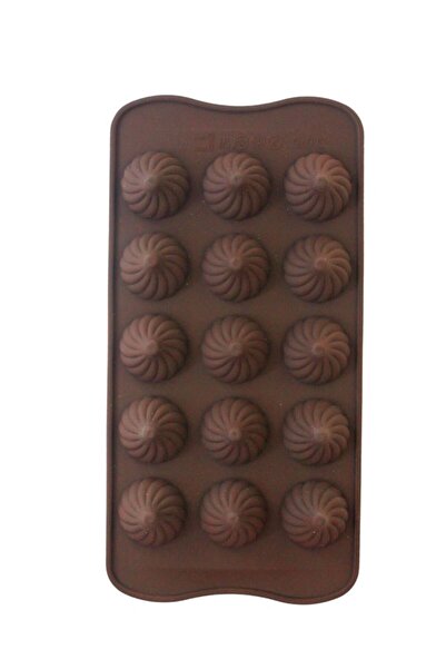 PASTRY PLANET Silikon Çikolata Kalıbı Spiral Damla*100*