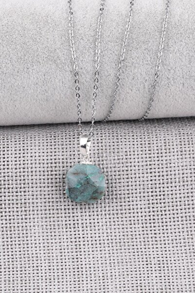 Alibaba Doğaltaş قلادة كوارتز كريزوكولا من الحجر الطبيعي