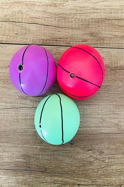 LİDERSAN ÇELİK Soft Rubber Ball 6 Cm Cat Dog Exercise Ball 3 Pieces