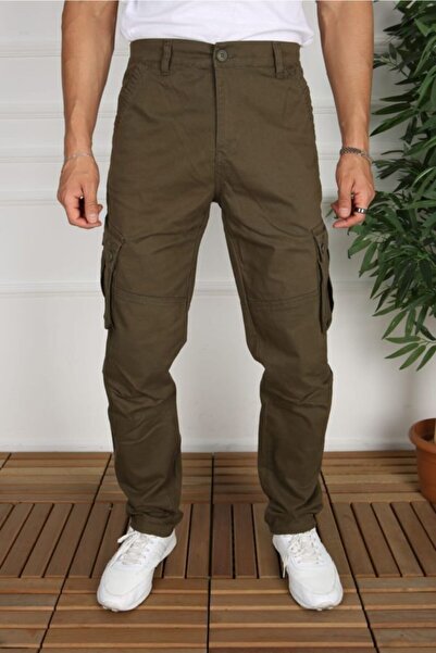 FRANKNESS JEANS Kargo Pantolon Rahat Kesim Cebli Likralı Gabardin Kumaş Yeni Sezon