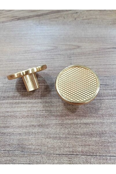 ARON (2 ADET) Ladin Mat Altın Düğme Kulp Mobilya Vestiyer Çekmece Şifonyer Ko...