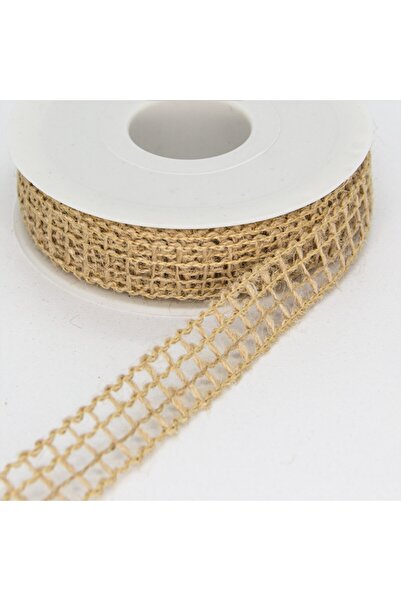 BarokBonbon شريط جوت 1.6 سم مع شبكة 10 متر