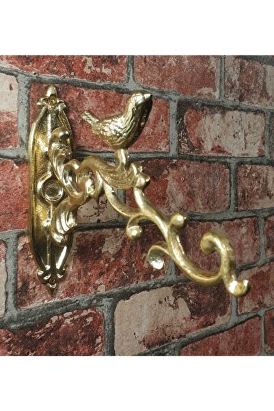 HOUSE2HOME El Yapımı Pirinç Kuşlu Duvar Askısı Sarı