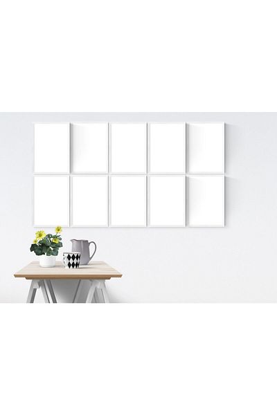 YED Frame A4 - 21X30Cm Picture Frame Set - 10 Pieces - White -