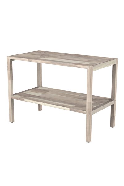 INTERBUILD REAL WOOD Interbuild Masif Akasya Ağaç,holger 2 Katlı Çok Amaçlı R...