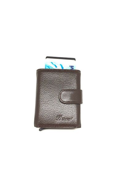 DERKON Mechanical Wallet Original Genuine Leather