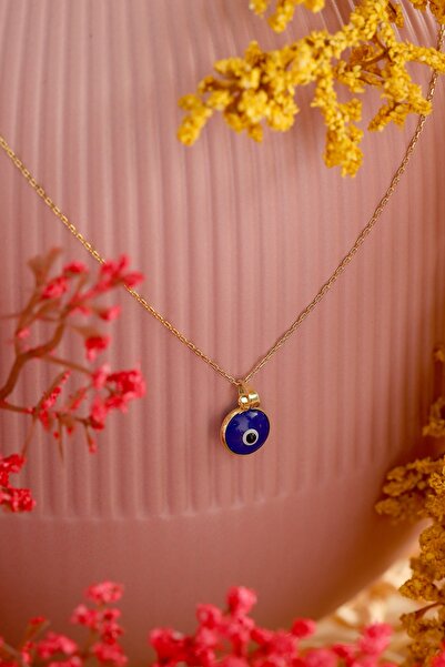 PRENSES PIRLANTA Kadın 14 Ayar Altın Nazar Göz Kolye Ucu