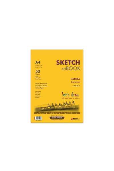 Folix Sahra A4 Ivory 50 Sheets Paper Memo Pad - With Glue
