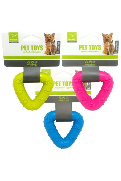 Nunbell Triangle Shaped Plastic Teethers Dog Toy 7.5cm