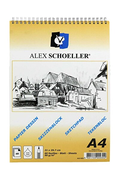Alex Schoeller Sketchbook - A4 - 90gr -60 Sheets