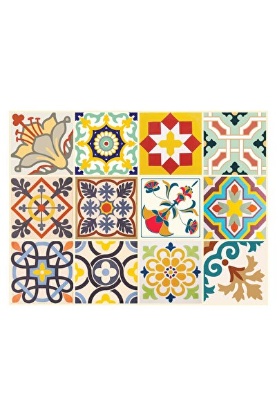 Probest DESIGN Mutfak Ve Banyo Fayans Sticker - 12 Adet