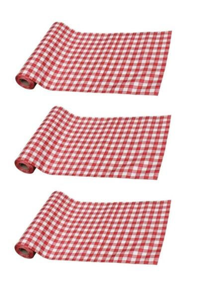 On Roll Paper Tek Kullanımlık Masa Ve Aktivite Örtüsü | 100x120 Cm | 3 Rulo | 30 Adet | Kırmızı Renk |