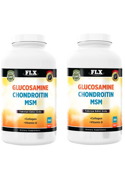 FLX Glucosamine Chondroitin Msm Collagen Vitamin D 300 Tablets X 2 Boxes