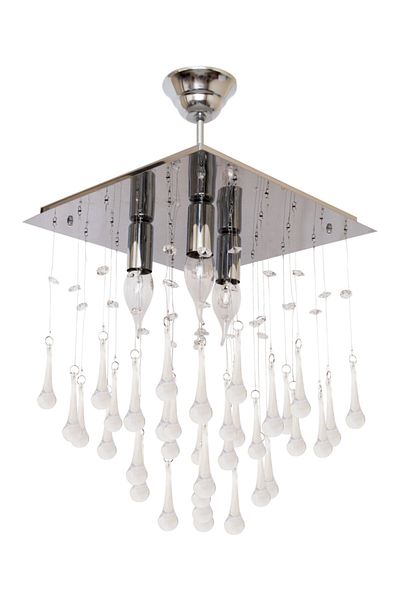 D-light Damlataş Triple Transparent Chandelier