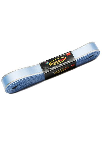 Nazarone Panglică cu sclipici din satin 2cm-10mt-albastru(1206)