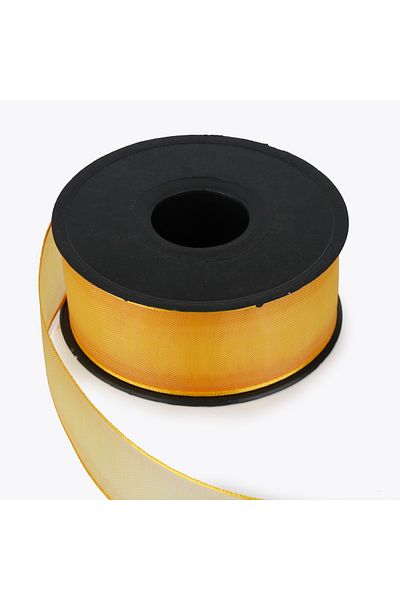 Nazarone 4Cm-20Mt Yellow Chiffon Ribbon