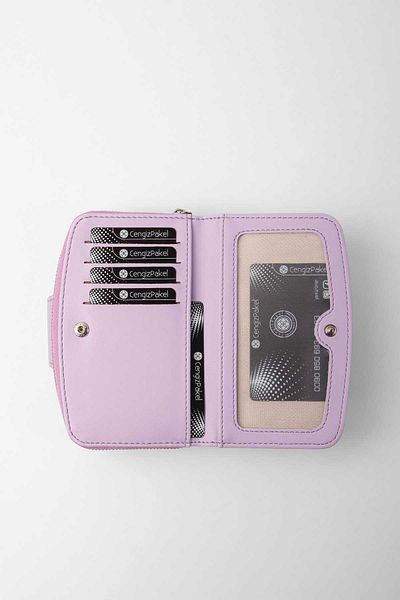 CENGİZ PAKEL Lilac Women's Wallet - Portfolio 65257t