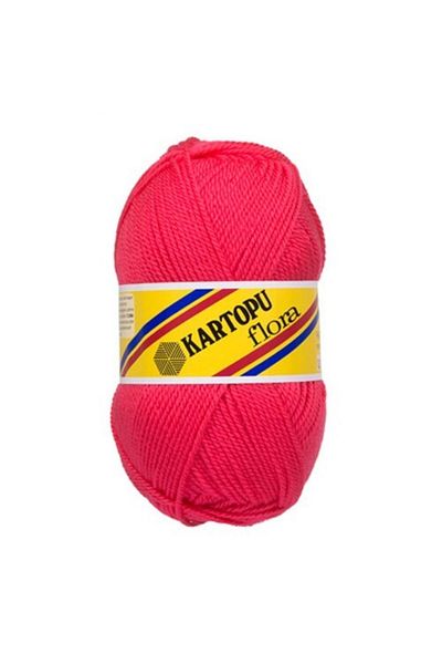Kartopu Flora Booties Thread 812 Dark Pink