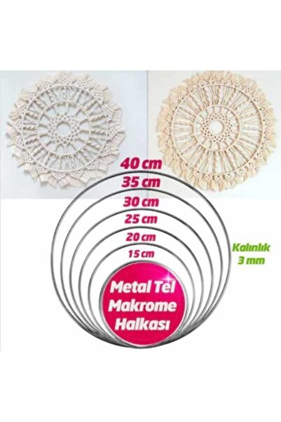 orhanucuzluk Düş Kapanı Makrome Halkası Metal 6 Boy