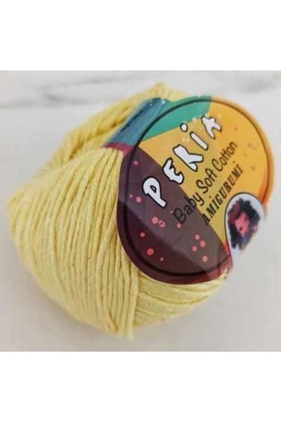 Peria Baby Cotton Amigurumi Πλεκτό νήμα 3 Ανοιχτό κίτρινο