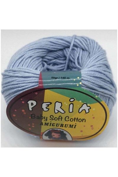 Peria Βρεφικό Βαμβακερό Πλεκτό Σχοινί Amigurumi 5 Ανοιχτό Μπλε