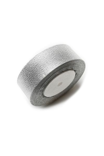 Nazarone 12/23mt Glitter Κορδέλα - Ασημί