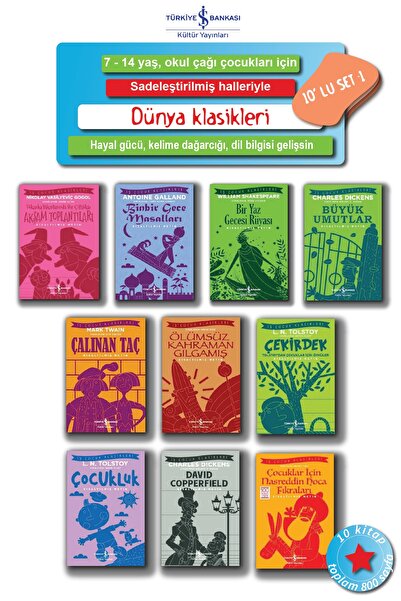 TÜRKİYE İŞ BANKASI KÜLTÜR YAYINLARI 7 - 14 Yaş Arası Okul Çocukları Için, Sad...