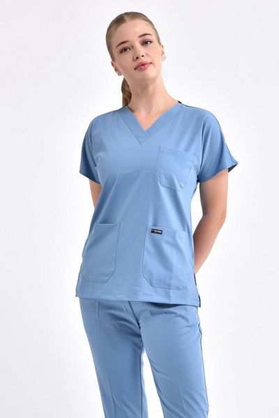 Owlet Medikal Set uniformă chirurgicală albastru deschis din Lycra