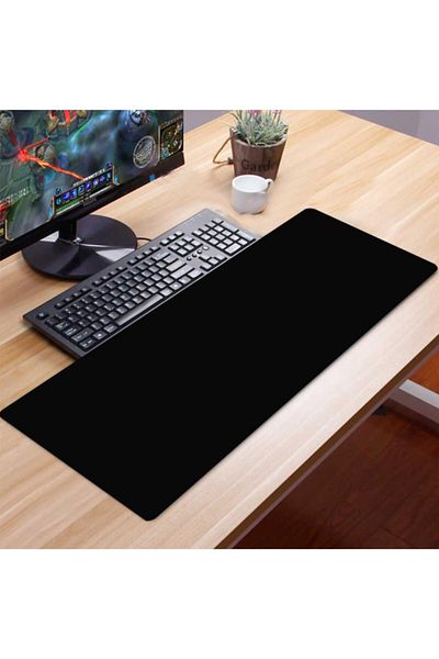 FİTGAME 70x30 XL геймърска подложка за мишка, обикновена, черна