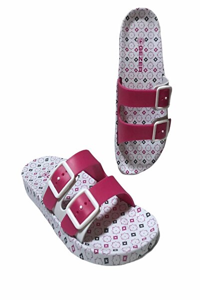 GEZER Papuci de damă cu talpă moale anti-alunecare cu cataramă