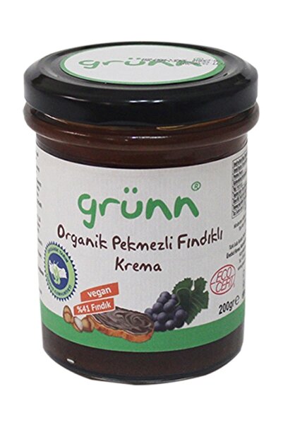 Grünn Katkısız Organik Üzüm Pekmezli Krema Şekersiz