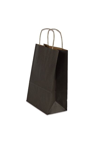 Kesepak Bag Kraft 18x24x9 Cm Twist Handle Brown - Pack of 50 Pieces