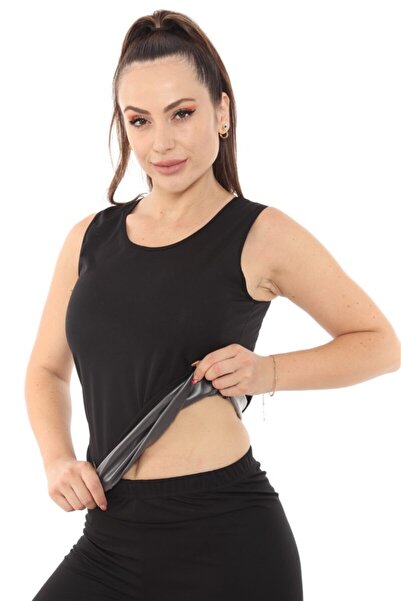 SAUNA SUIT Spor Alt-üst Takım Zayıflatan Yağ Bel Göbek Basen Eriten Incelten ...