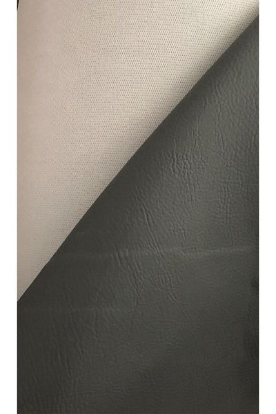 Yerli Faux Leather Dark Gray Ideal Meter Fabric For Furniture And Auto Upholstery