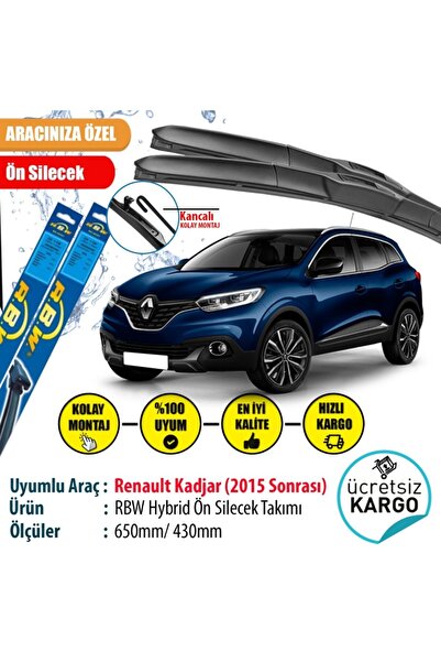 Rbw Renault Kadjar2015 Sonrası Hybrid Ön Silecek Takımı