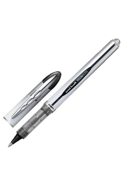 UNİ-BALL Vision Elite Rollerball Pen 0.8mm Black Ub-200 (Pack of 12)