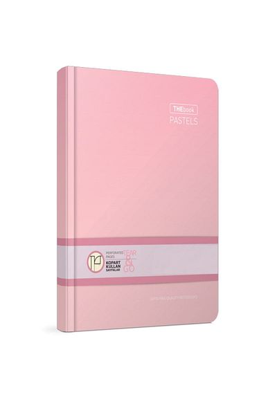 Gıpta Thebook Pastel 17*24 Size 120 Sheets Striped Pink Color