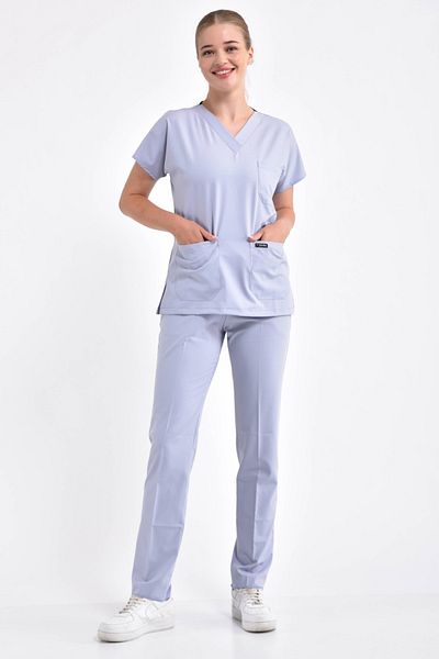 Owlet Medikal Light Lavender Lycra Surgical Doctor Uniform Set
