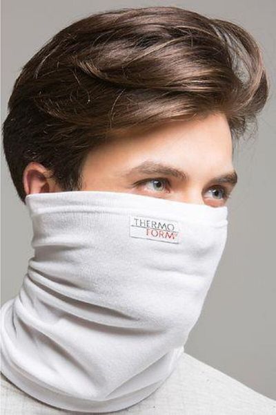 THERMOFORM White Hevy Adult Neck Collar Face Mask