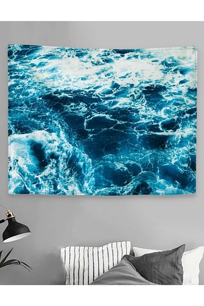 Buka Shops Covor de perete Blue Wave 70x90 Cm