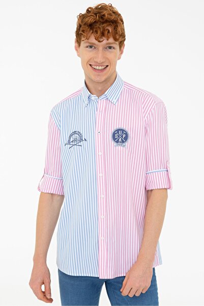 U.S. Polo Assn. Cămașă pentru bărbați - roz