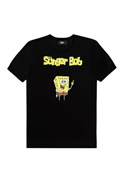 Gala Sünger Bob Siyah Tişört124
