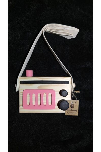 websunday راديو ديكور ريترو، لعبة أطفال خشبية طبيعية معلقة، لعبة الحنين للفتي...